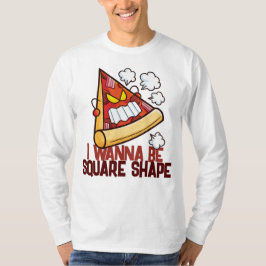 Anpassade jag vill vara kvadratisk form t shirt
