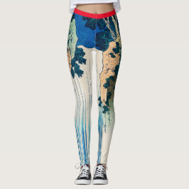 ANPASSADE JAPANESE WOODBLOCK SKRIV ut Leggings