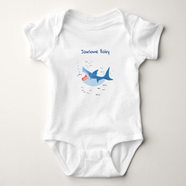 Anpassade Jaws junior T Shirt (Framsida)