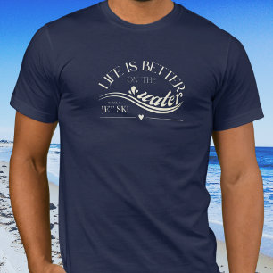 Anpassade jet skidsup canoe kayak-båt t shirt