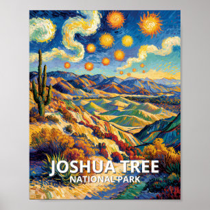 Anpassade Joshua Tree Keys View Van Gogh Landskap Poster
