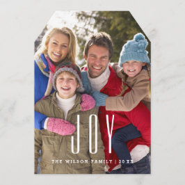 Anpassade Joy Photo Card-mall