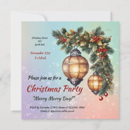 Anpassade jul inbjudan