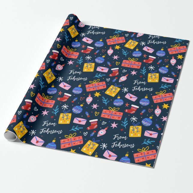 Anpassade jul presentpapper (Utrullad)