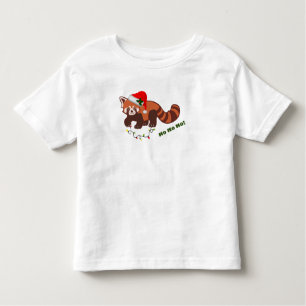 Anpassade Jul Red Panda Småbarn T-Shirt