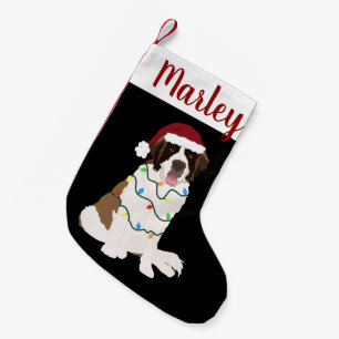 Anpassade jul Saint Bernard Liten Julstrumpa