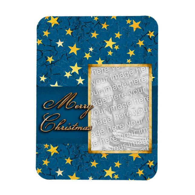 Anpassade Julfoto Ram Magnet (Vertikal)