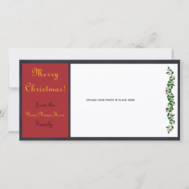 Anpassade Julfotoport - #1 Julkort (Framsida)