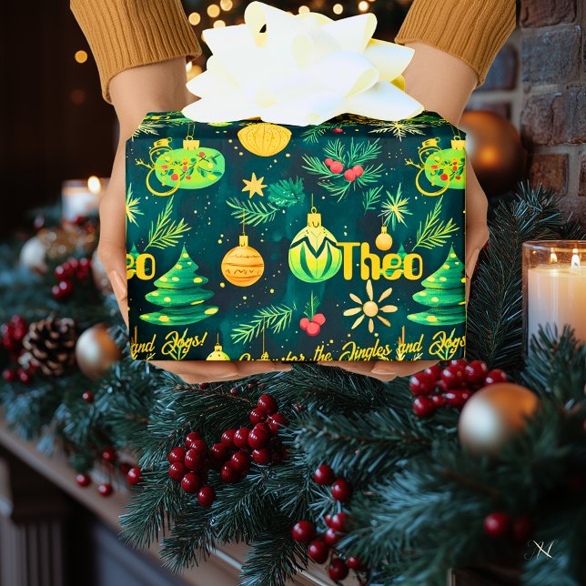 Anpassade julgranar och juldekorationer presentpapper (Skapare uppladdad)