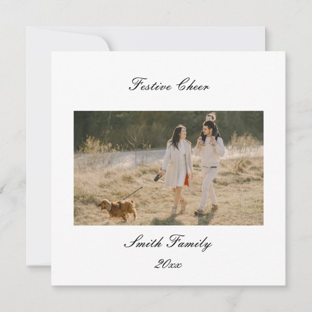 Anpassade julhälsningar för personlig julkort (Framsida)