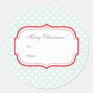 Anpassade julklapp Märkre Sticker Runt Klistermärke