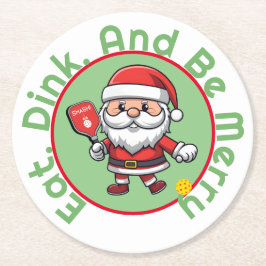 Anpassade 🎅 julklapp underlägg papper rund