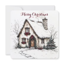 Anpassade julkort med vattenfärgsrum