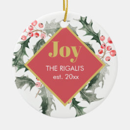 Anpassade julprydnader julgransprydnad keramik