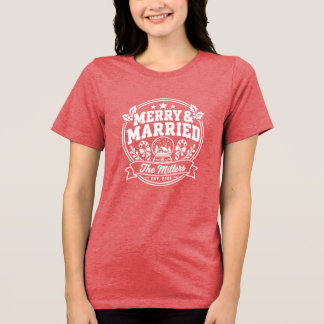 Anpassade julskjortor för par t shirt