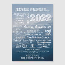 Anpassade JW Baptism Gift - Circuit Assembly