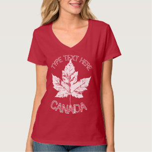 Anpassade Kanadas T-shirt Retro Canada Souvenirs