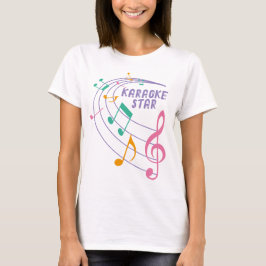 Anpassade Karaoke Music Star T-Shirt