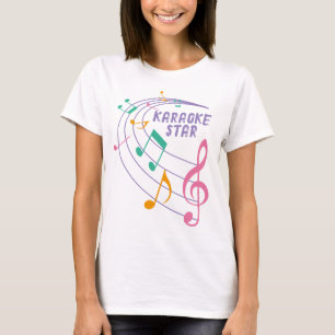 Anpassade Karaoke Music Star T-Shirt