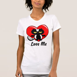 Anpassade Kärlek Me Skunk Heart Valentine T Shirt