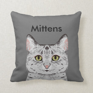 Anpassade Kat Pillow - Cute Anpassningsbar Cat Pil Kudde