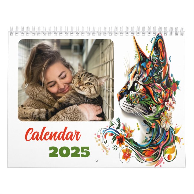 Anpassade - KAT-TEMERAD kalender 2025 (Omslag)