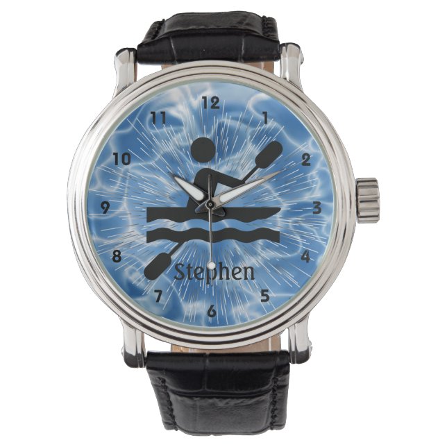 Anpassade Kayaking Design Watch Armbandsur (Framsida)