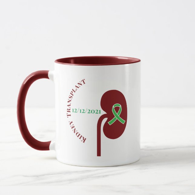 Anpassade Kidney Transplant Mugg (Vänster)