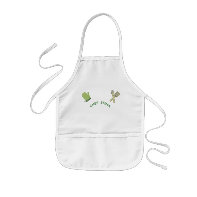 Anpassade Kids Apron | Little Chef Barnförkläde (Framsidan)