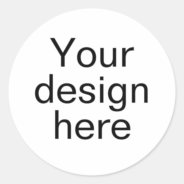 Anpassade, klassiska, runda etiketter (Framsida)