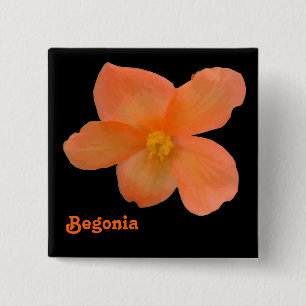 Anpassade-knapp för vackert Begonia Knapp