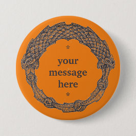 Anpassade-knapp OUROBOROS svart/gurkmeerisk Knapp