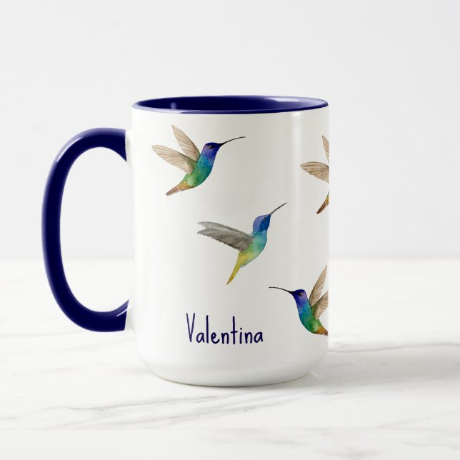 Anpassade Kolibrier Mugg (Vänster)