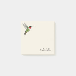 Anpassade kolibrimemo post-it block