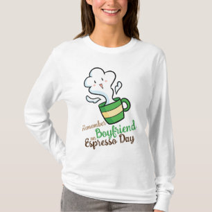 Anpassade Kom ihåg mig på Espressos-dagen T-Shirt