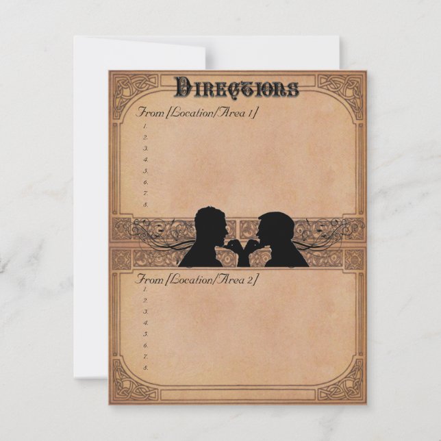 Anpassade kördirektiv för engagemangsceremoni inbjudningar (Framsida)