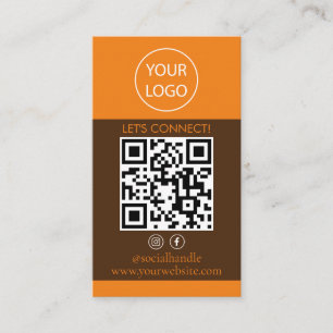 Anpassade kort Moderna, Sociala Media QR