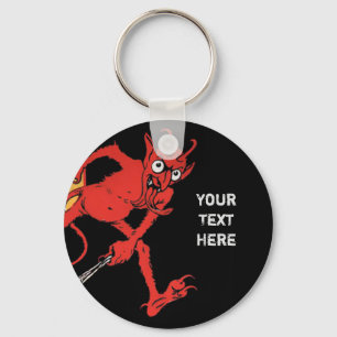 Anpassade Krampus Black Nyckelring
