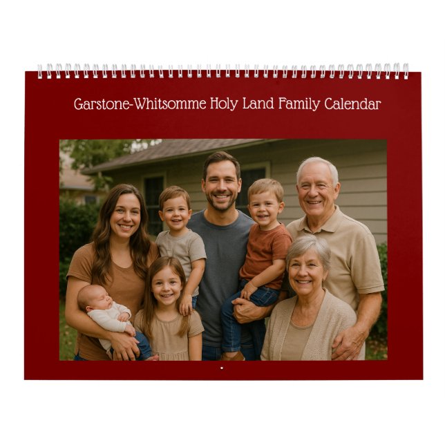 Anpassade kristna familjebibelplatser              kalender (Omslag)