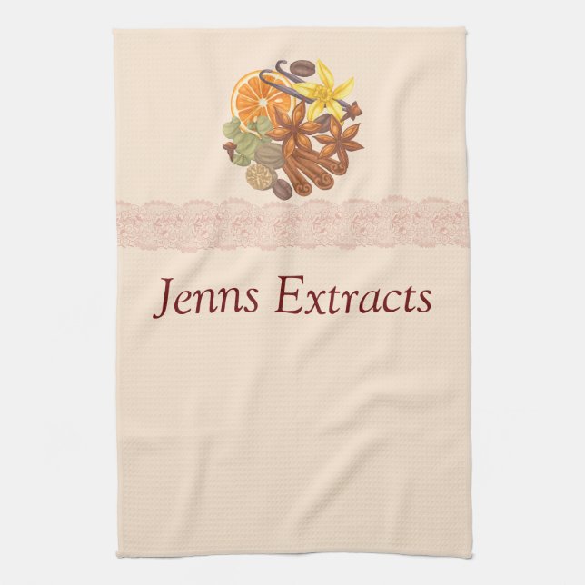 Anpassade, kryddor och kryddor samt extrakt nr kökshandduk (Vertikal)