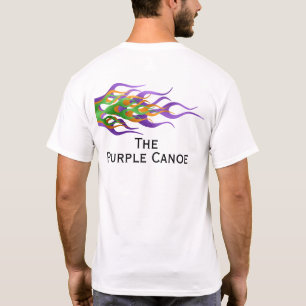 Anpassade lågor Bått namn baksida T Shirt