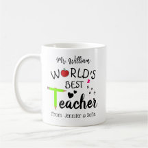 Anpassade lärargåvor - World's Best Teacher Mugg