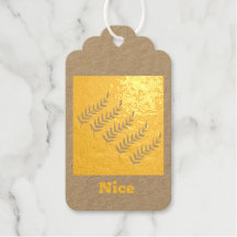 Anpassade Leafs-bilder Trevlig text Guld Folie Pre