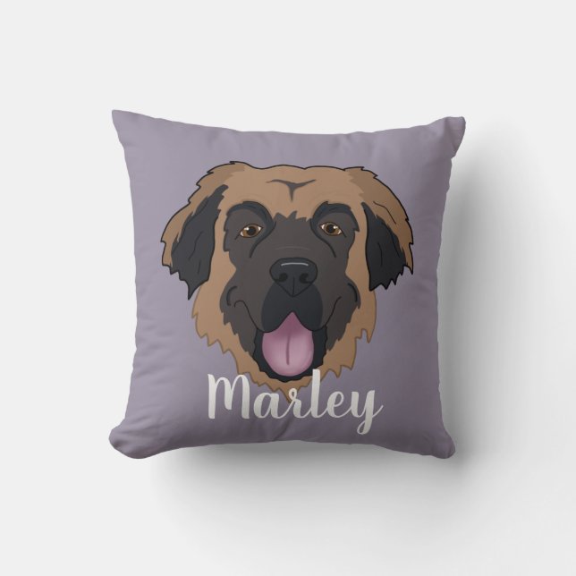 Anpassade Leonberger Kudde (Framsida)
