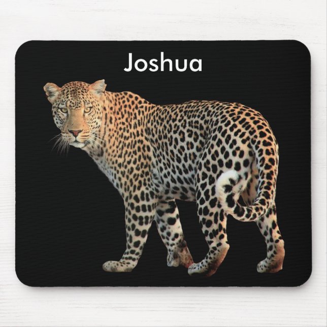 Anpassade Leopard Mouse Pad Musmatta (Framsidan)