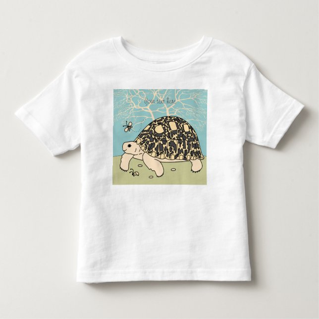 Anpassade Leopard Tortoise Shirt T-shirt (Framsida)