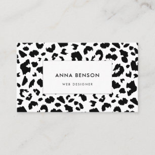 Anpassade leopard visitkort
