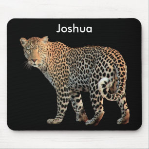 Anpassade Leopards musknapp Musmatta