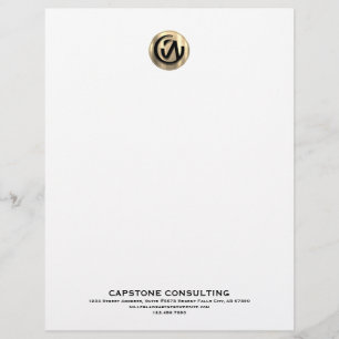 Anpassade Letterhead för Professionell firmor Brevhuvud