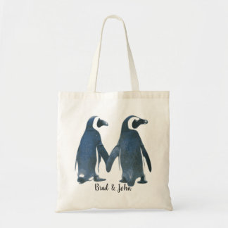Anpassade LGBTQ Gay Penguins i Kärlek Tygkasse